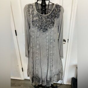 Indigo threads women’s gray dress nwt medium